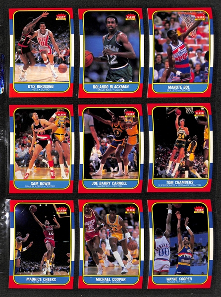High Grade 1986-87 Fleer Base Card Set (Missing Michael Jordan and Stickers)