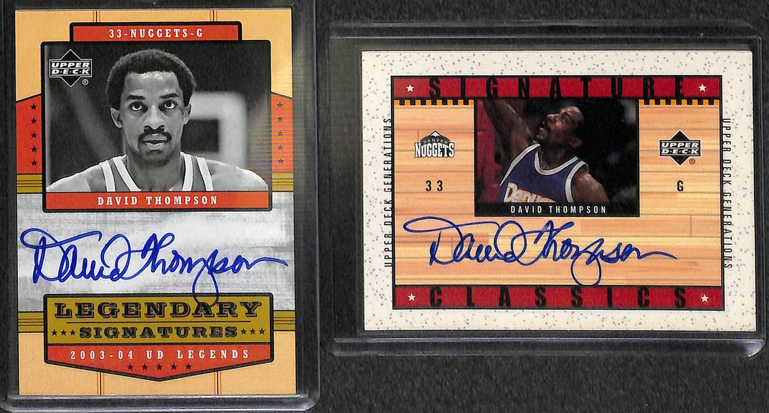 Lot Of 13 Basketball Legends Autograph Cards w. John Havlicek
