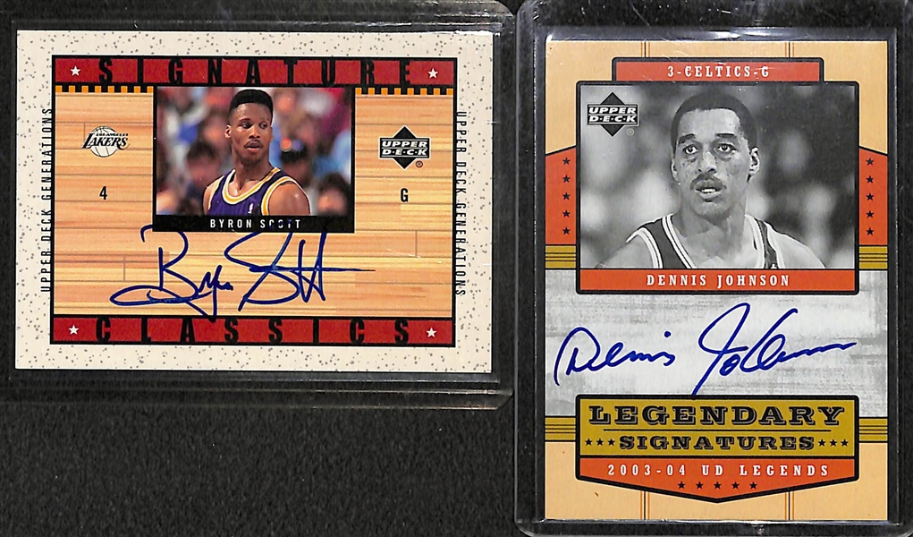 Lot Of 13 Basketball Legends Autograph Cards w. John Havlicek