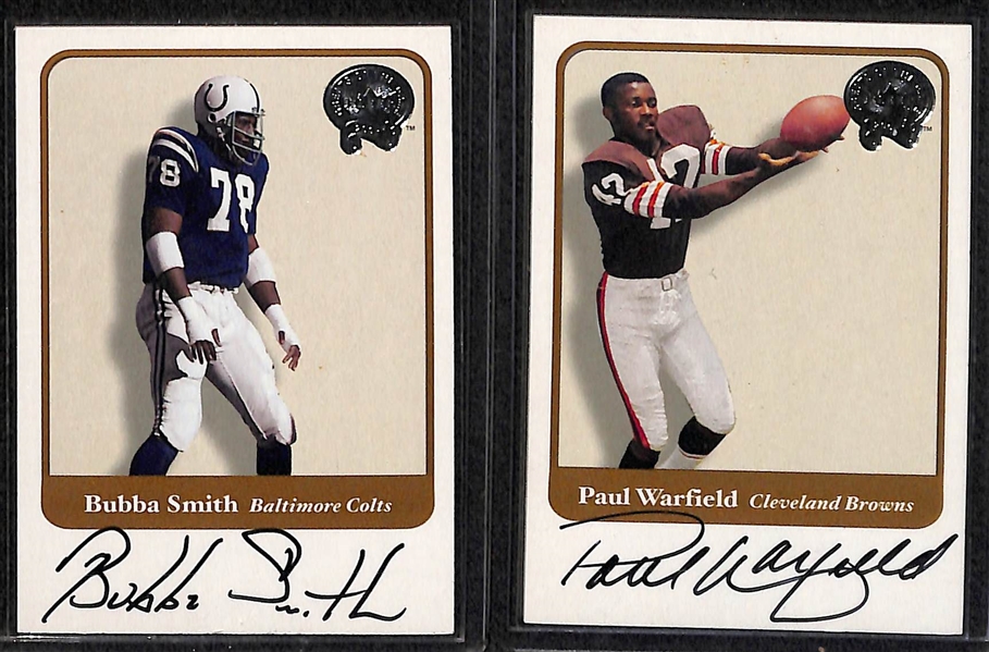 Lot Of 20 Football Legends Autograph Cards w. Singletary & Bednarik