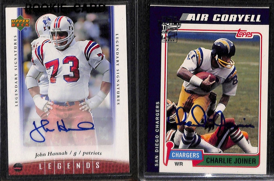 Lot Of 20 Football Legends Autograph Cards w. Singletary & Bednarik