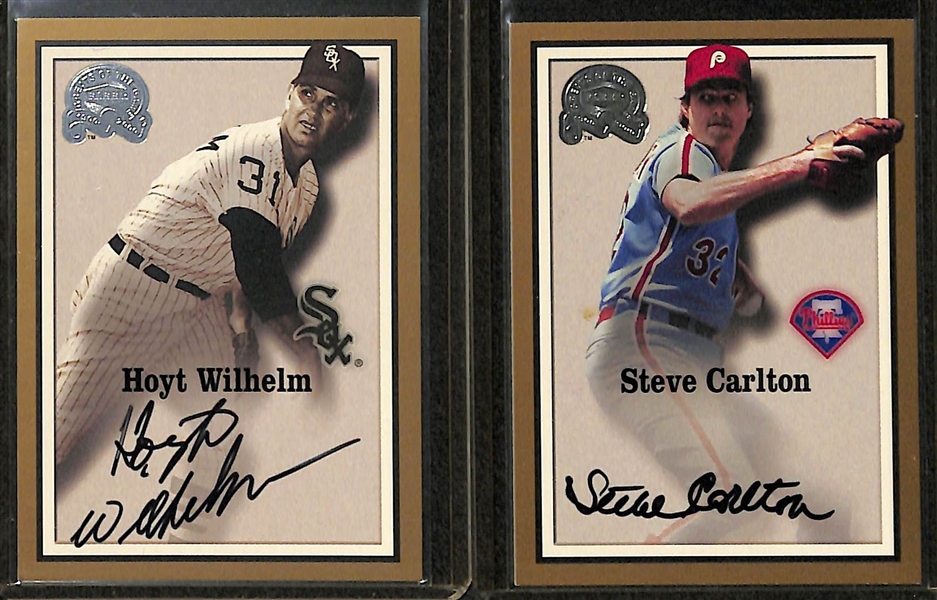 Lot Of 9 Fleer Greats Autograph Cards w. Stargell & Gibson