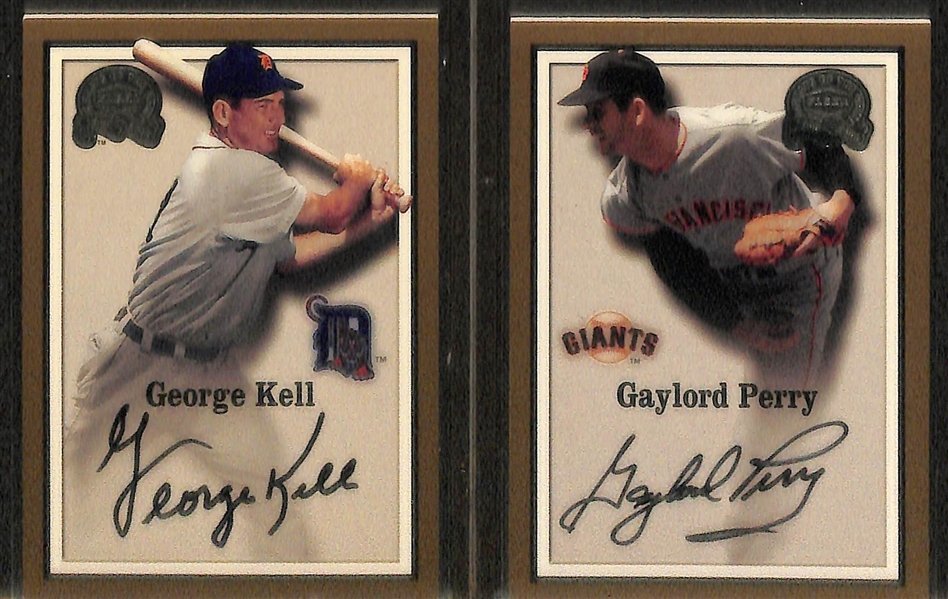 Lot Of 10 Fleer Greats Autograph Cards w. Yastrzemski