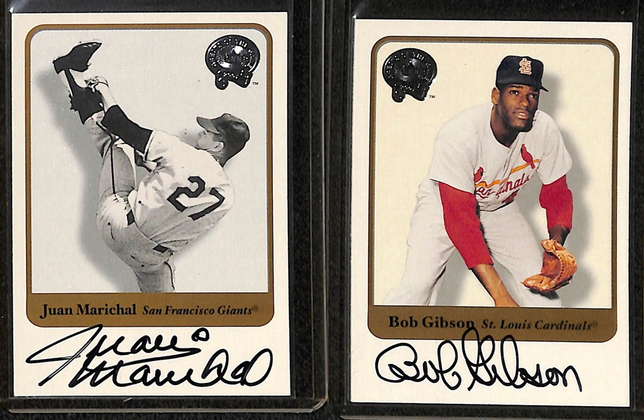 Lot Of 10 Fleer Greats Autograph Cards w. Tom Seaver
