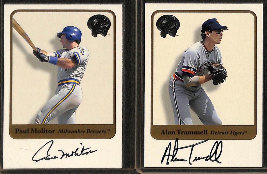 Lot Of 10 Fleer Greats Autograph Cards w. Robin Yount
