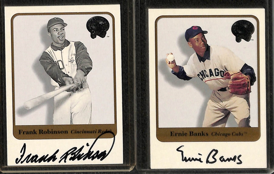 Lot Of 10 Fleer Greats Autograph Cards w. Schmidt & Musial