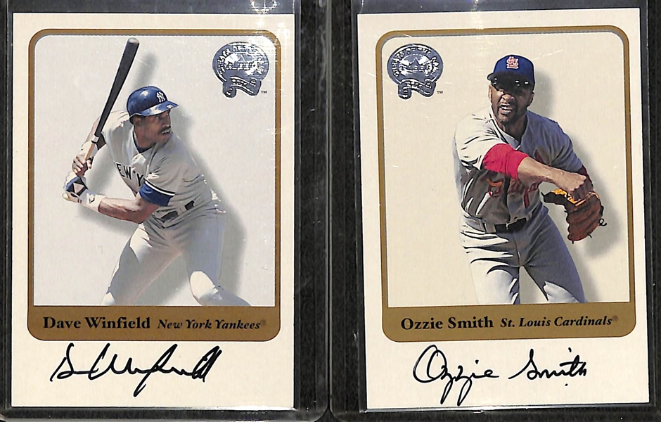 Lot Of 5 Fleer Greats Autograph cards w. McCovey & Smith