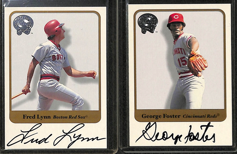 Lot Of 17 Fleer Greats Autograph Cards w. Rocky Colavito