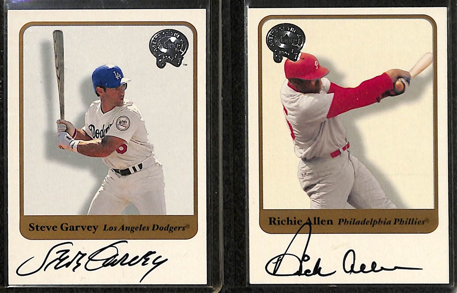 Lot Of 15 Fleer Greats Autograph Cards w. Morgan & Mazeroski