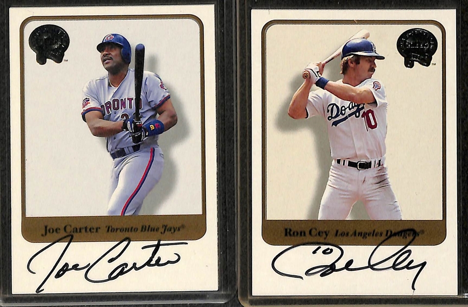 Lot Of 15 Fleer Greats Autograph Cards w. Morgan & Mazeroski