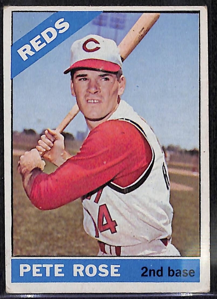 Lot Of 3 1966 Topps Pete Rose Cards