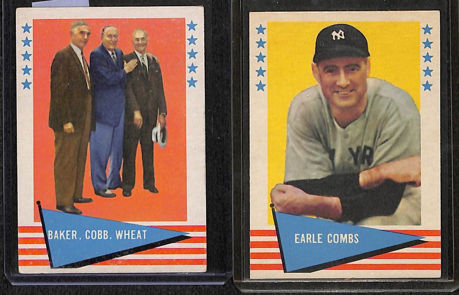 Lot Of 9 1952-62 Baseball Cards w. Roger Maris