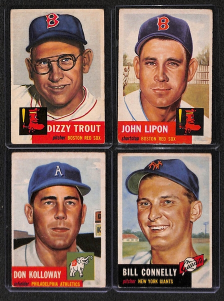 Lot Of 23 1953 Topps Baseball Cards w. Burgess