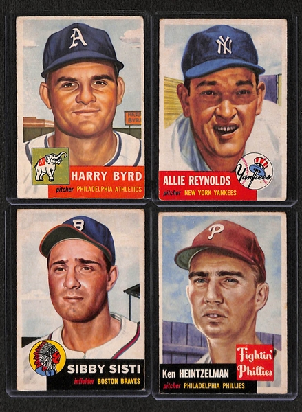 Lot Of 23 1953 Topps Baseball Cards w. Burgess