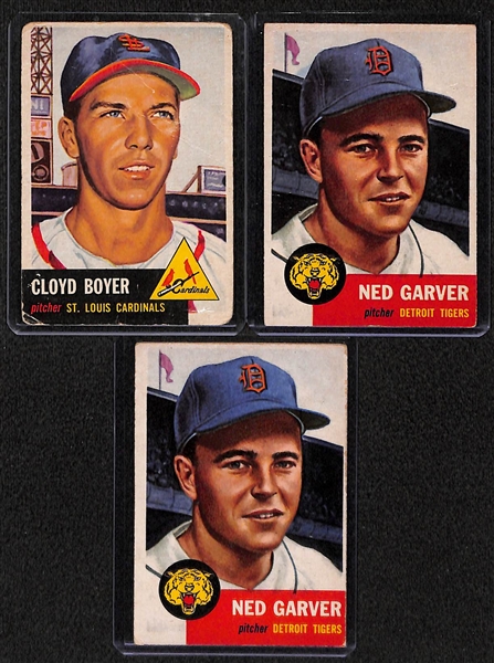 Lot Of 23 1953 Topps Baseball Cards w. Burgess