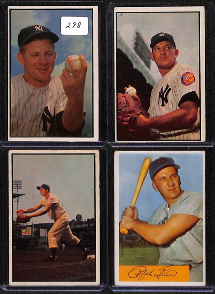 Lot Of 18 1953-54 Bowman Baseball Cards w. Whitey Ford