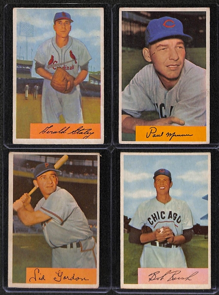 Lot Of 18 1953-54 Bowman Baseball Cards w. Whitey Ford