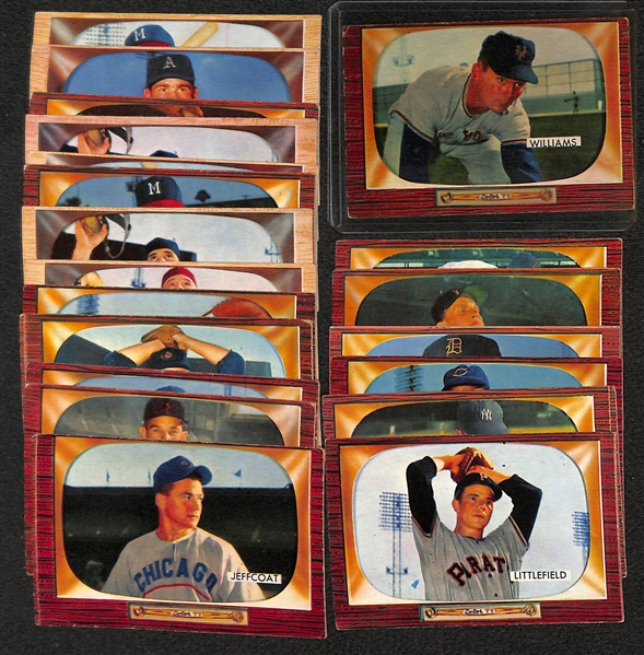 Lot Of 44 1955 Bowman Baseball Cards w. Al Kaline