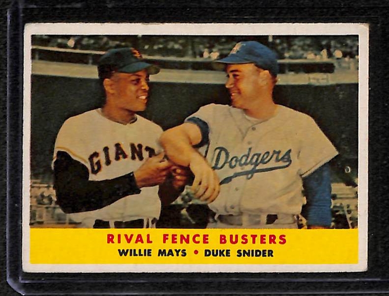 Lot of 5 - 1958 Star Cards w. Willie Mays x2