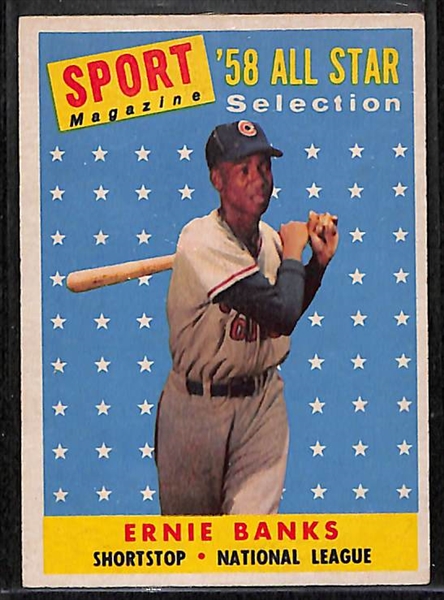Lot of 5 - 1958 Star Cards w. Willie Mays x2