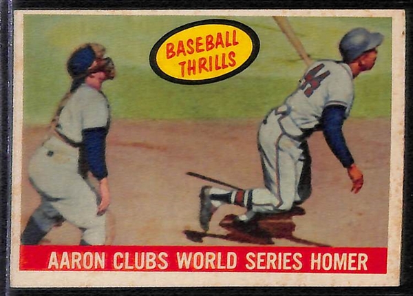 Lot of 5 - 1959 Star Cards w. Hank Aaron