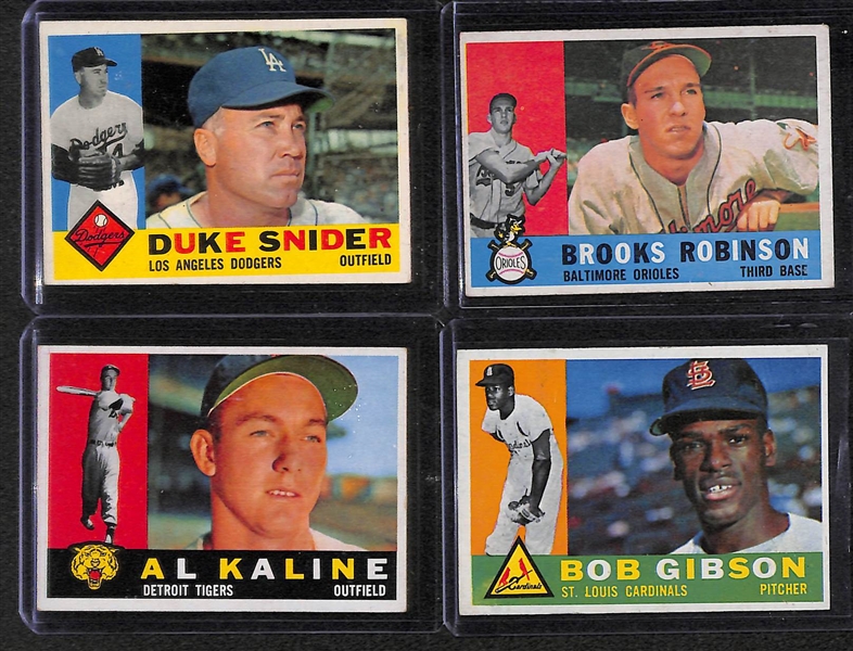 Lot of 12 - 1960 Topps Star Cards w. Stan Musial