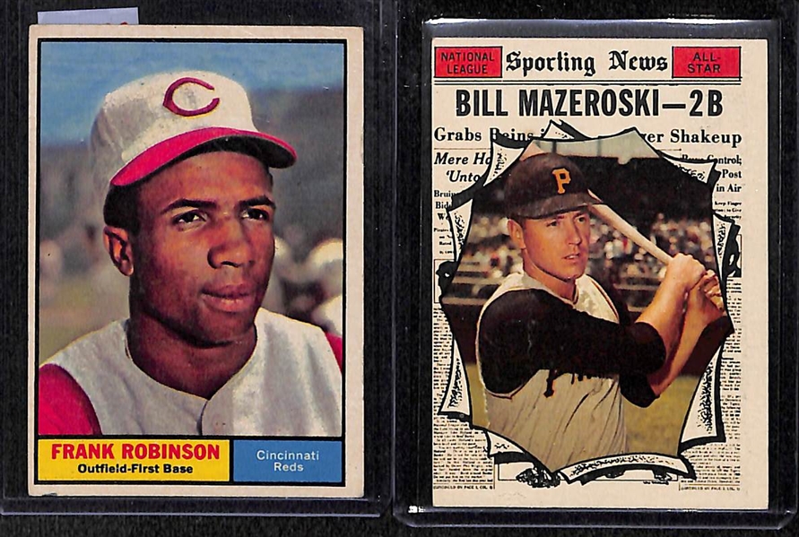 Lot of 10 - 1961 Topps Star Cards w. Clemente