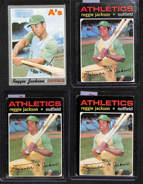 Lot of 52 1970-1978 Topps Baseball Cards w. 1970 Reggie Jackson