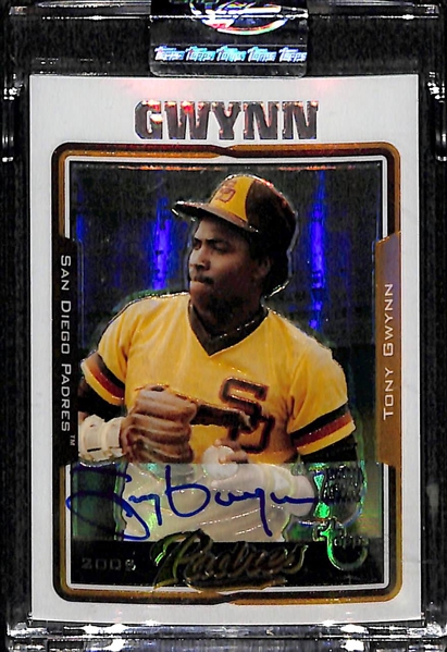 2005 Topps Chrome Retired Tony Gwynn SP Autograph Refractor Card /25