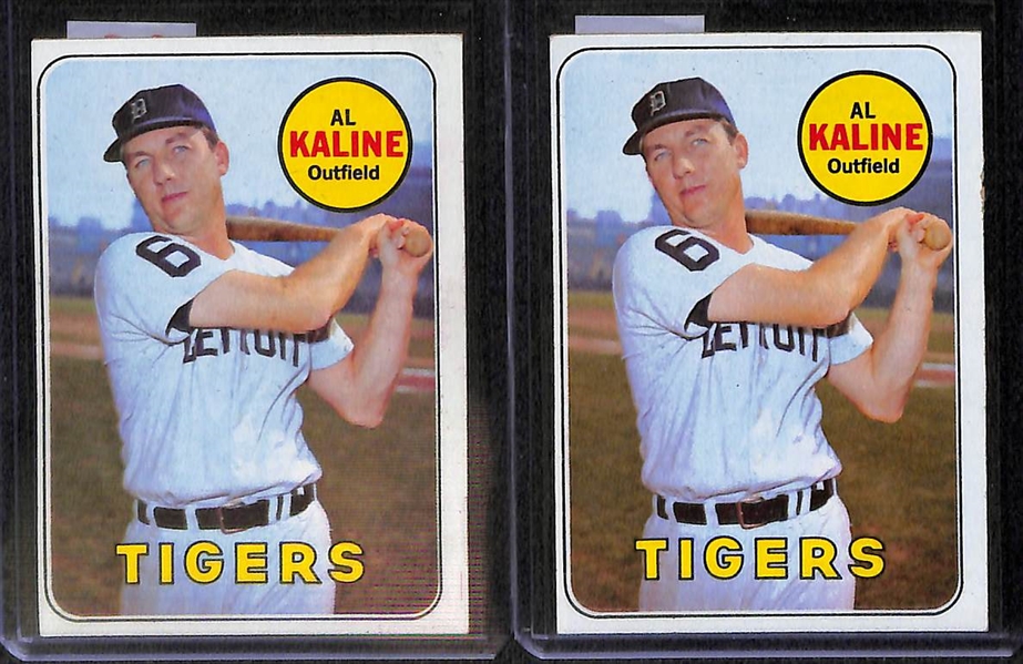 Lot of 150+ Assorted 1969 Topps Baseball Cards w. Rod Carew x2