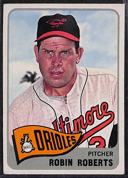 Lot of 275+ Assorted 1965, 1968-1970 Topps Baseball Cards w. 1965 Robin Roberts