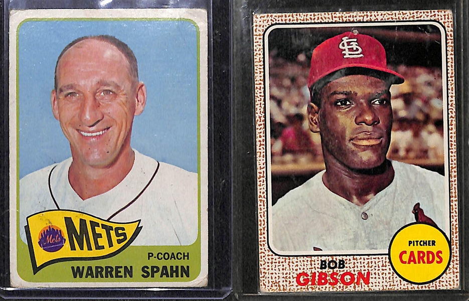 Lot of 275+ Assorted 1965, 1968-1970 Topps Baseball Cards w. 1965 Robin Roberts