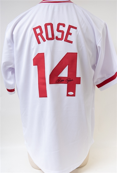 Pete Rose Signed Reds Jersey - JSA COA