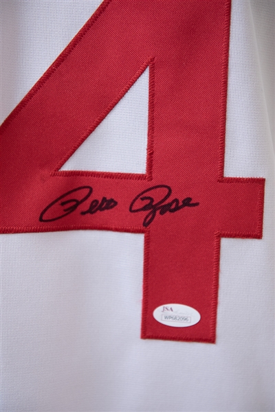 Pete Rose Signed Reds Jersey - JSA COA