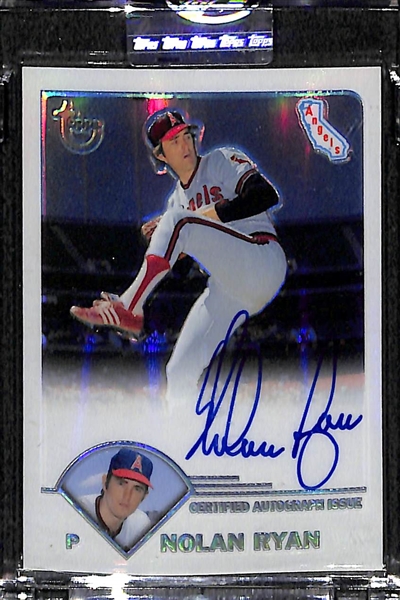 2003 Topps Chrome Retired Nolan Ryan SP Autograph Refractor Card /25