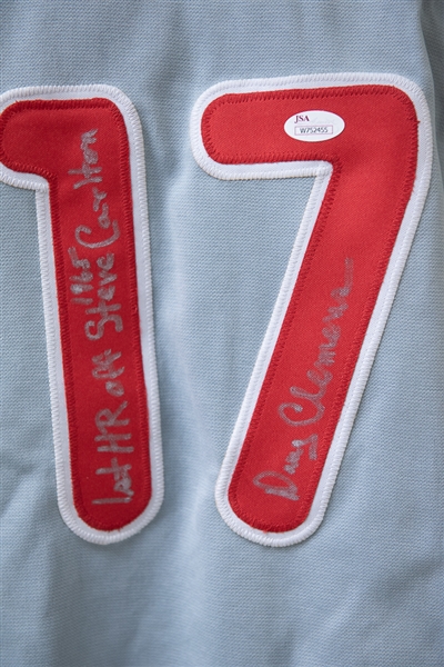 Doug Clemens Signed Phillies Jersey - JSA