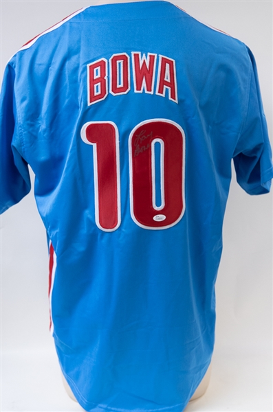 Larry Bowa Signed Phillies Jersey - JSA