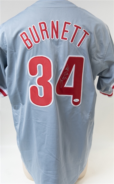 AJ Burnett Signed Phillies Jersey - JSA