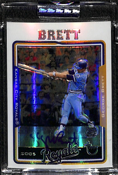 2005 Topps Chrome Retired George Brett SP Autograph Refractor Card /25
