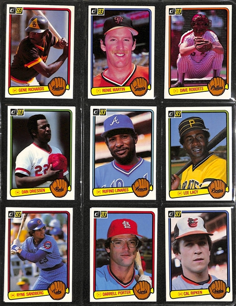 1983 and 1984 Donruss Baseball Card Sets in a Binder (High Grade)