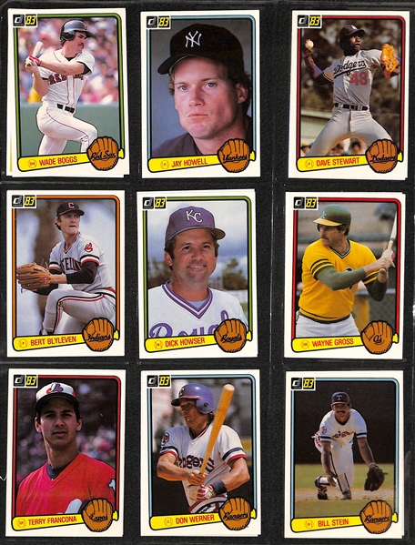 1983 and 1984 Donruss Baseball Card Sets in a Binder (High Grade)