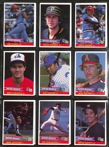 1983 and 1984 Donruss Baseball Card Sets in a Binder (High Grade)