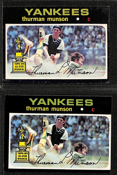 Lot of 125 Topps Baseball Cards from 1971 & 1972 w. 1971 Munson (2)