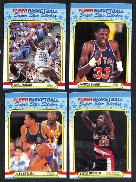 1988-89 Fleer Basketball Complete Set w. Stickers with 3rd Year Michael Jordan Card