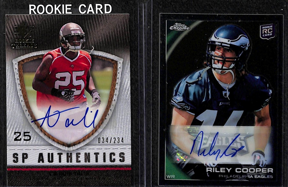 Lot Of 50 Football Autograph Card w. Jack Ham & Ryan Tannehill