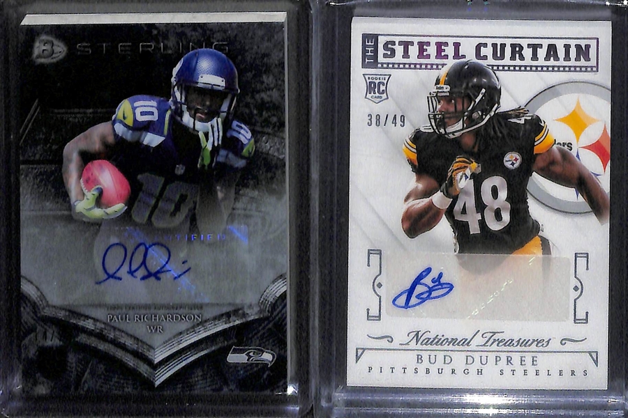 Lot Of 50 Football Autograph Cards w. Kirk Cousins & Ozzie Newsome