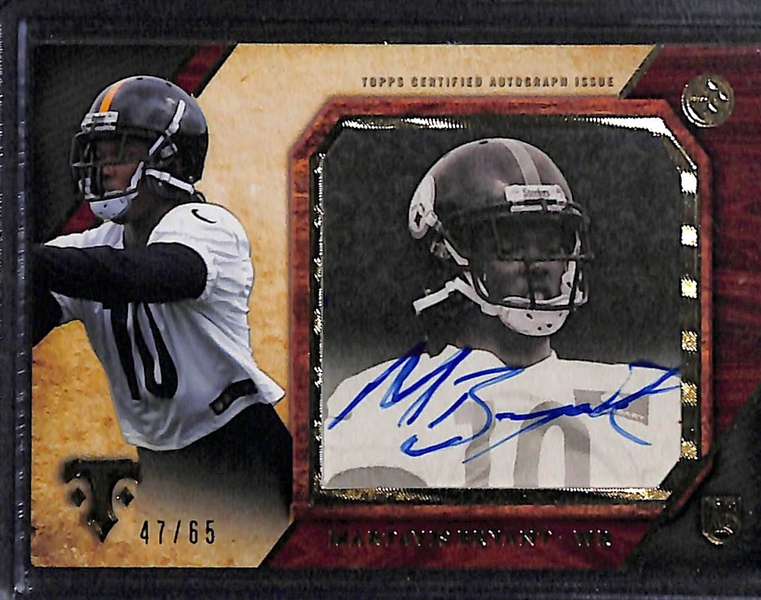 Lot Of 40 Football Autograph Cards w. Reggie Wayne & Martavis Bryant