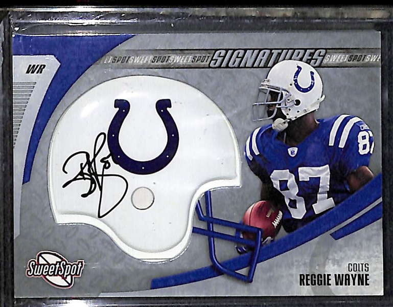 Lot Of 40 Football Autograph Cards w. Reggie Wayne & Martavis Bryant