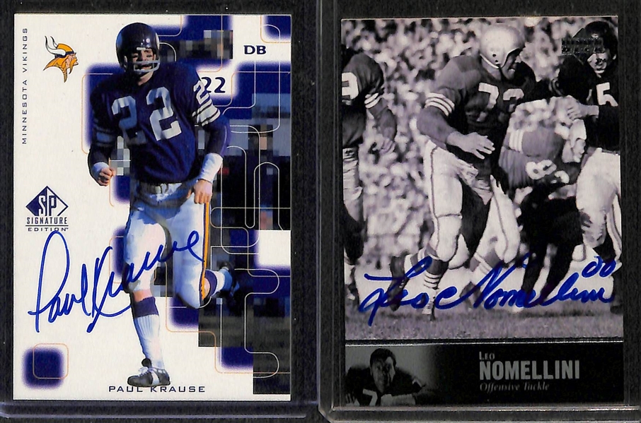 Lot Of 40 Football Autograph Cards w. Reggie Wayne & Martavis Bryant