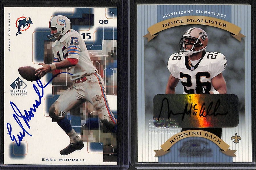 Lot Of 40 Football Autograph Cards w. Reggie Wayne & Martavis Bryant